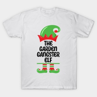 Funny Gardener Plant Lover The Garden Gangster Elf T-Shirt